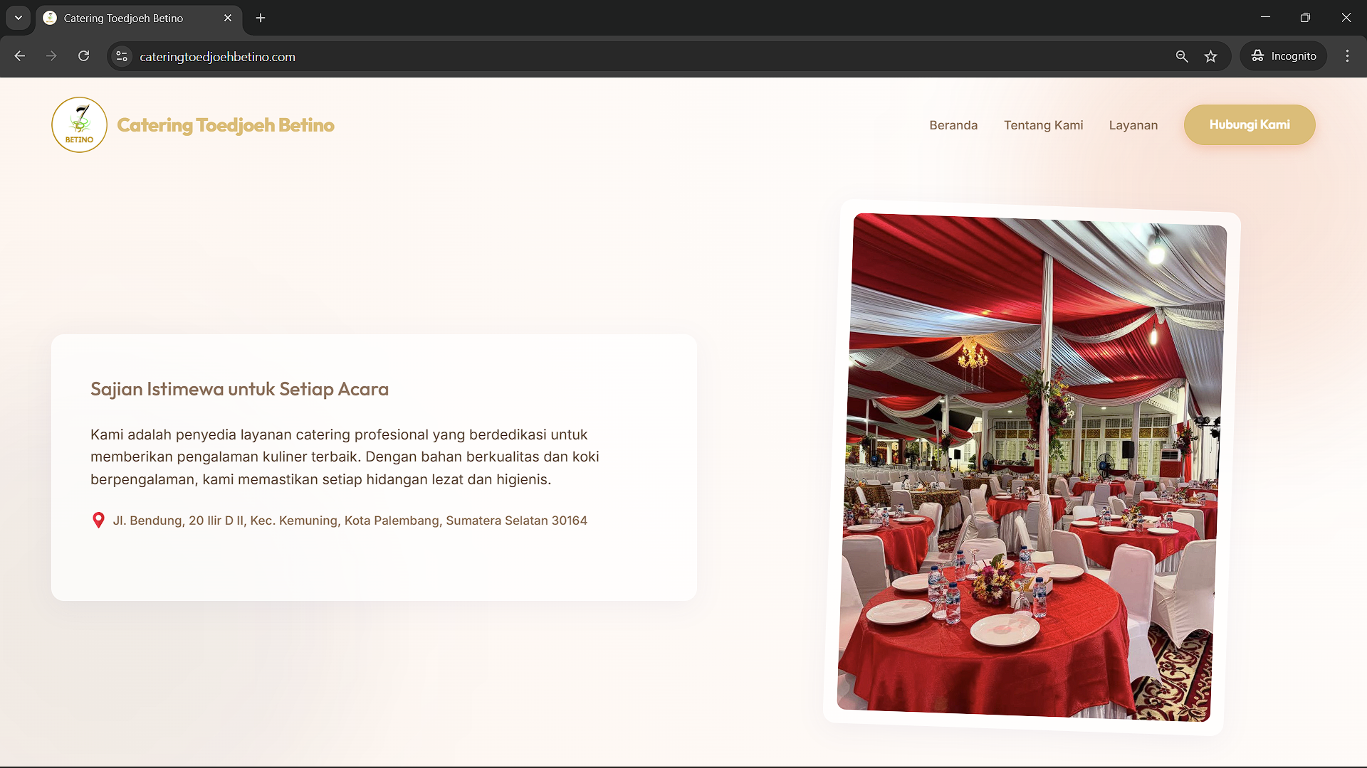 Catering Toedjoeh Betino